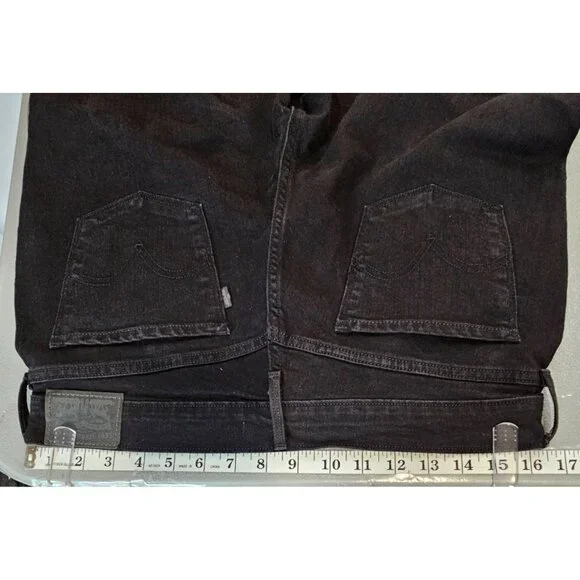 Levi's Mens 30 Black 505 Straight Leg Jeans - Picture 5 of 13